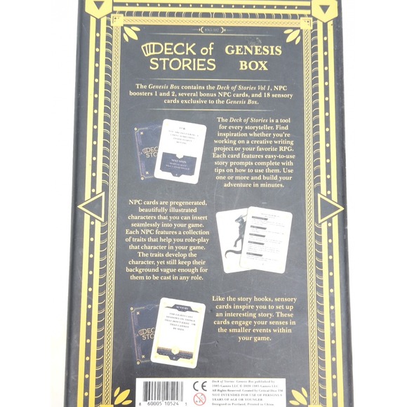Dungeon Craft Deck of Stories Genesis Box Card Game NPC Story Prompt 1985 Games - Picture 3 of 4